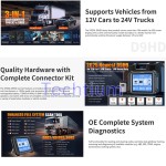 XTOOL D9HD  Car Diagnostic Tools All System 42+ Functions